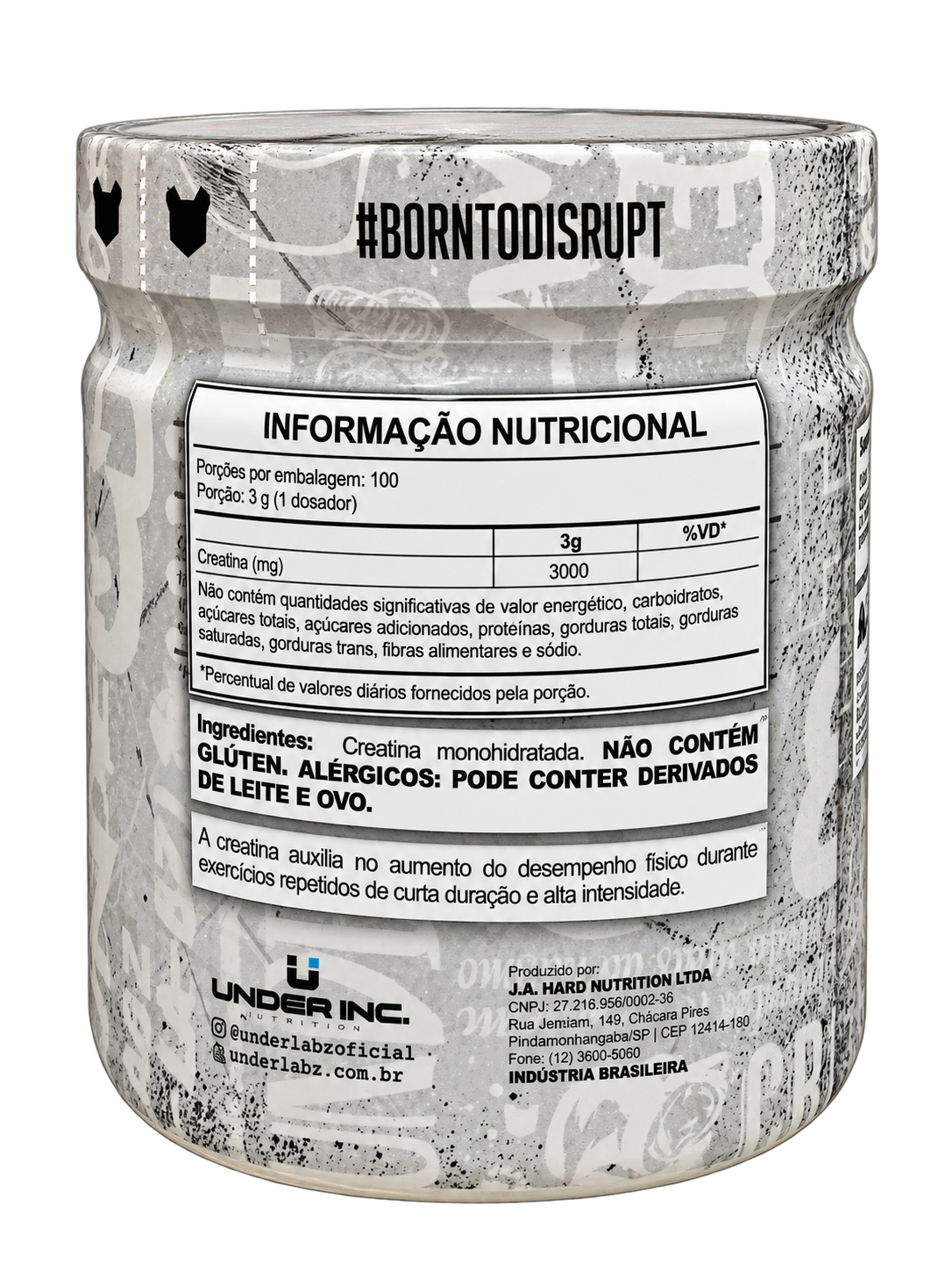 Creatine Under Labz 300g – Creatina Monohidratada — foto 2