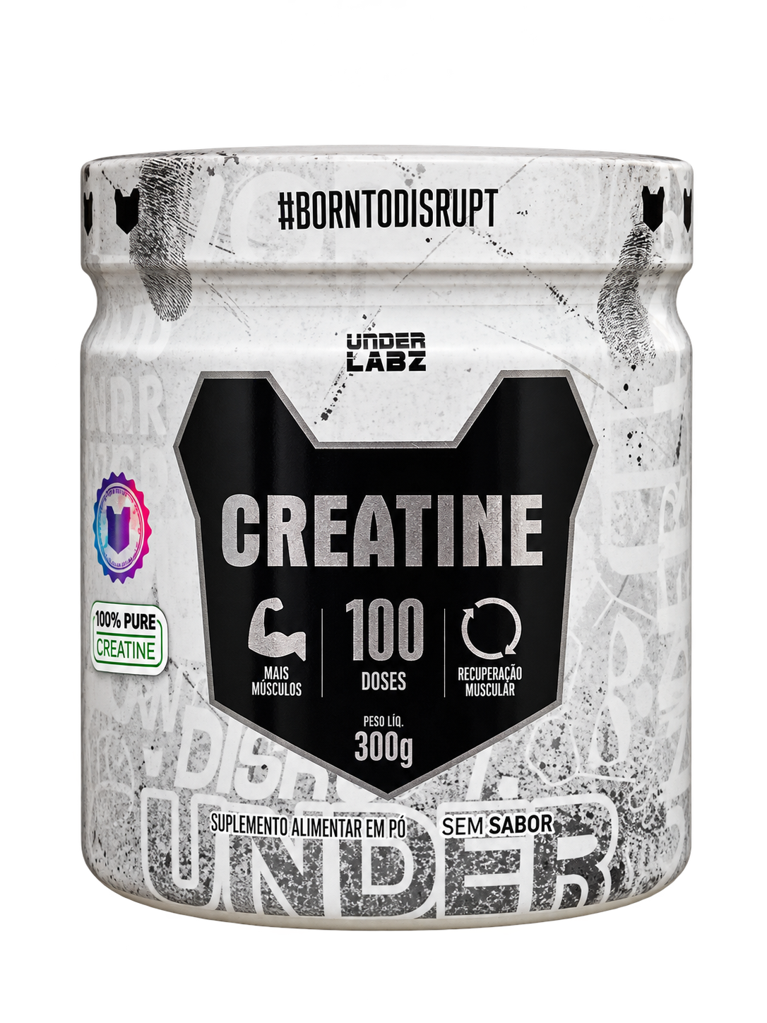 Produto Creatine Under Labz 300g – Creatina Monohidratada