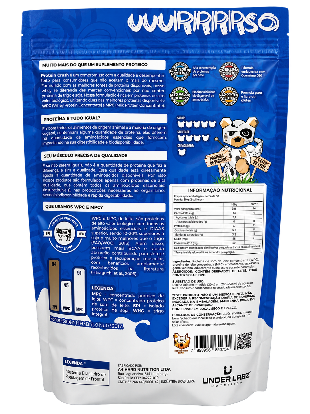 Protein Crush Under Labz 900g – Swiss Caramel Macchiato — foto 2