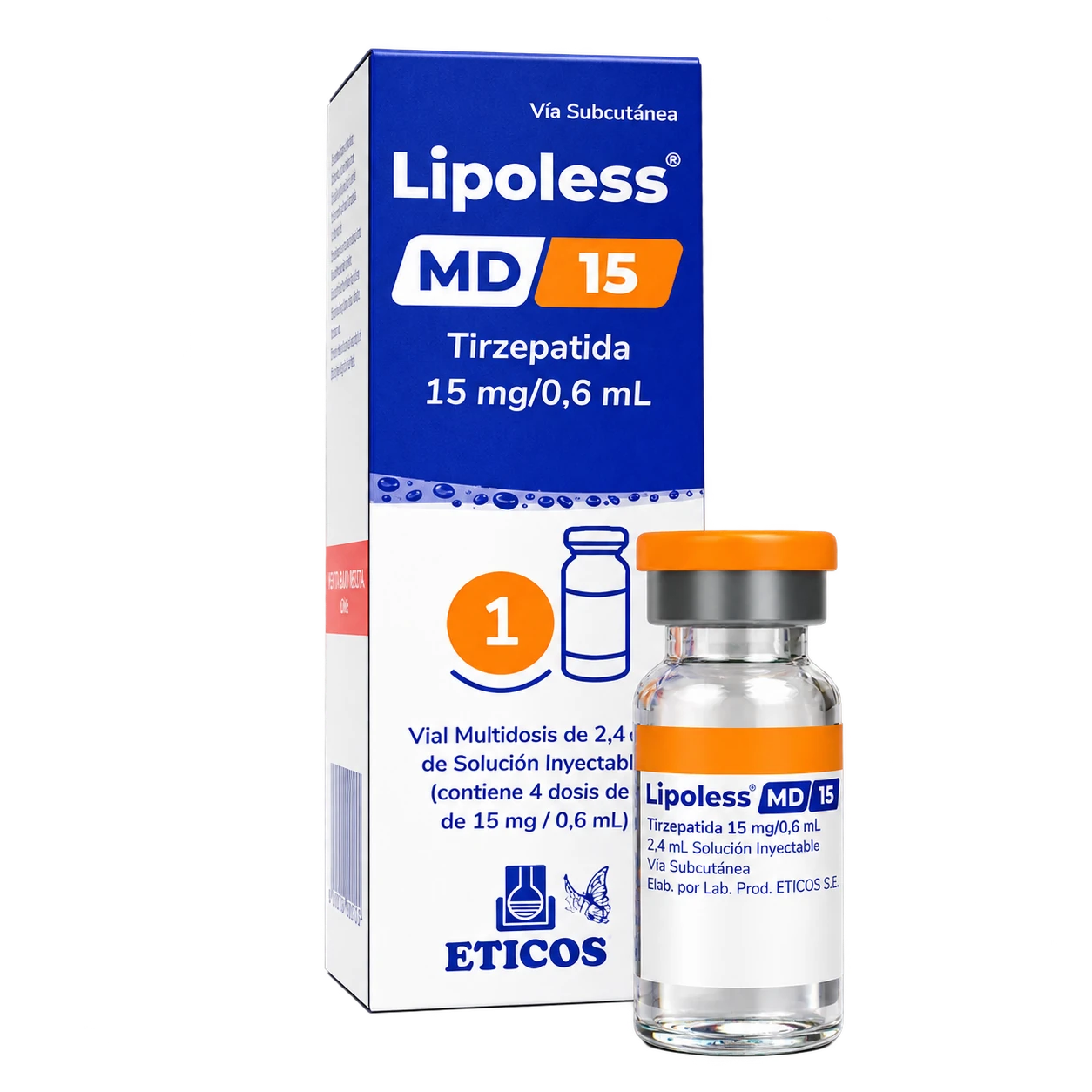 Lipoless MD 15 com caixa e frasco